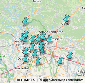 Mappa Via Carlo Serassi, 24124 Bergamo BG, Italia (6.3665)