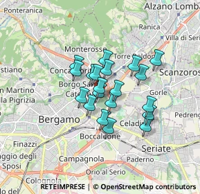 Mappa Via Carlo Serassi, 24124 Bergamo BG, Italia (1.1615)