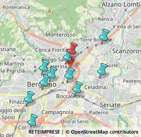 Mappa Via Carlo Serassi, 24124 Bergamo BG, Italia (1.75)