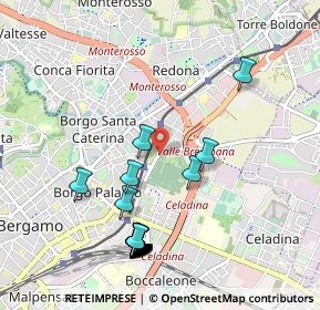 Mappa Via Carlo Serassi, 24124 Bergamo BG, Italia (1.111)