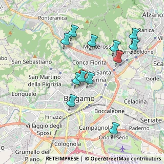 Mappa Vicolo Pelabrocco, 24121 Bergamo BG, Italia (1.84833)