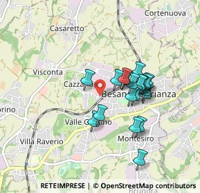 Mappa Via Giulio Zappa, 20842 Besana In Brianza MB, Italia (0.722)