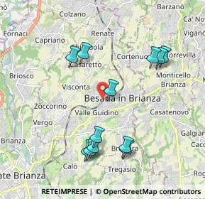 Mappa Via Giulio Zappa, 20842 Besana In Brianza MB, Italia (2.00917)