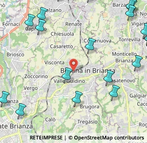 Mappa Via Giulio Zappa, 20842 Besana In Brianza MB, Italia (3.2195)