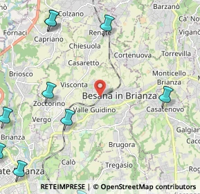 Mappa Via Giulio Zappa, 20842 Besana In Brianza MB, Italia (3.53083)