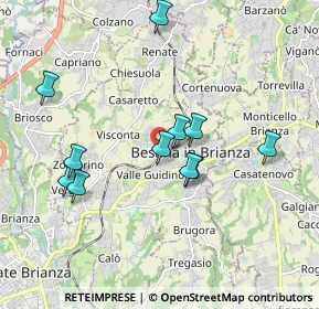 Mappa Via Giulio Zappa, 20842 Besana In Brianza MB, Italia (1.74091)