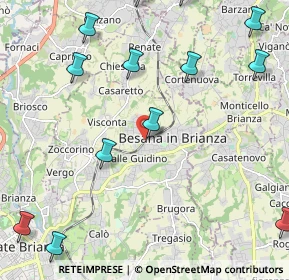 Mappa Via Giulio Zappa, 20842 Besana In Brianza MB, Italia (3.155)