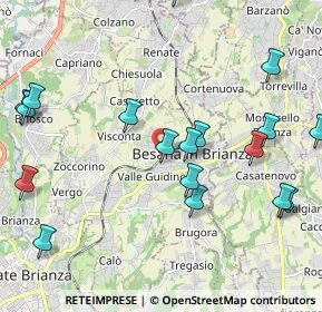 Mappa Via Giulio Zappa, 20842 Besana In Brianza MB, Italia (2.589)
