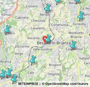 Mappa Via Giulio Zappa, 20842 Besana In Brianza MB, Italia (3.47429)