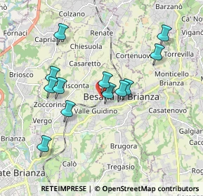 Mappa Via Giulio Zappa, 20842 Besana In Brianza MB, Italia (1.71)