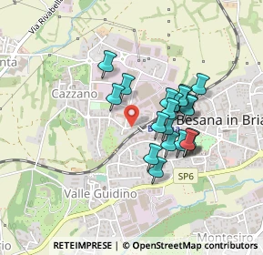 Mappa Via Giulio Zappa, 20842 Besana In Brianza MB, Italia (0.344)