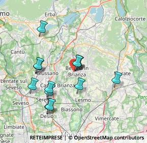 Mappa Via Giulio Zappa, 20842 Besana In Brianza MB, Italia (6.79)