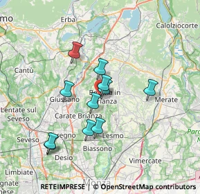 Mappa Via Giulio Zappa, 20842 Besana In Brianza MB, Italia (5.81727)