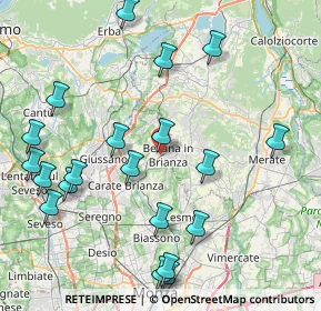 Mappa Via Giulio Zappa, 20842 Besana In Brianza MB, Italia (9.6525)