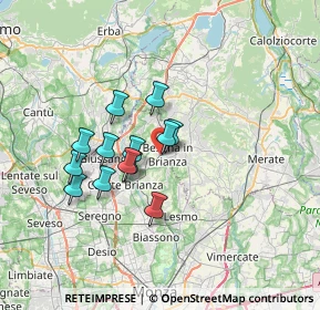 Mappa Via Giulio Zappa, 20842 Besana In Brianza MB, Italia (5.38)