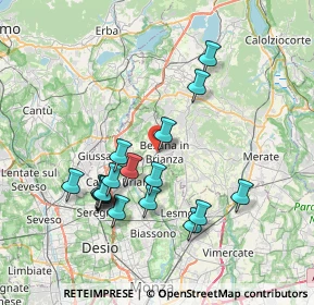 Mappa Via Giulio Zappa, 20842 Besana In Brianza MB, Italia (7.20889)