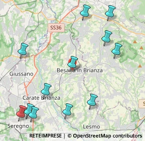 Mappa Via Giulio Zappa, 20842 Besana In Brianza MB, Italia (5.23583)