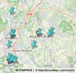Mappa Via Giulio Zappa, 20842 Besana In Brianza MB, Italia (5.69267)