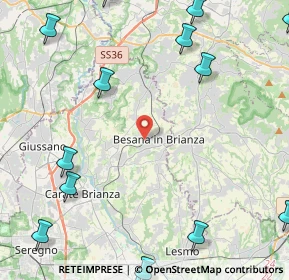 Mappa Via Giulio Zappa, 20842 Besana In Brianza MB, Italia (7.27158)