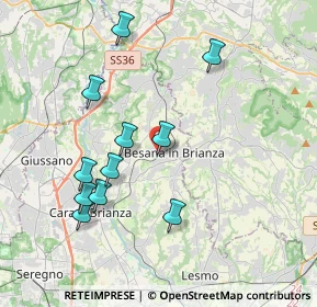 Mappa Via Giulio Zappa, 20842 Besana In Brianza MB, Italia (3.83364)