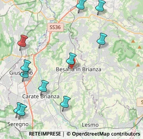 Mappa Via Giulio Zappa, 20842 Besana In Brianza MB, Italia (5.27)