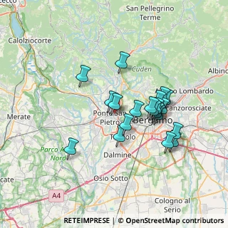 Mappa Via Ippolito Nievo, 24030 Mozzo BG, Italia (6.042)