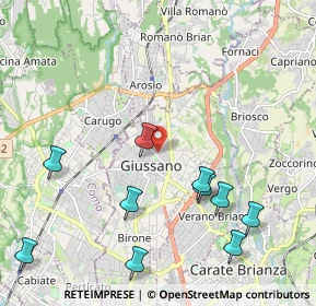 Mappa Vicolo S. Luigi, 20833 Giussano MB, Italia (2.57)