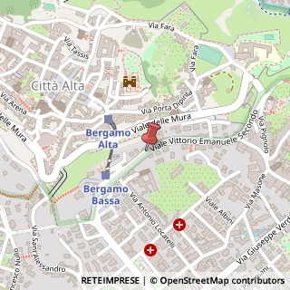 Mappa Viale Vittorio Emanuele II,  62, 24121 Bergamo, Bergamo (Lombardia)