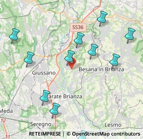 Mappa Via Col del Frejus, 20836 Briosco MB, Italia (5.50846)