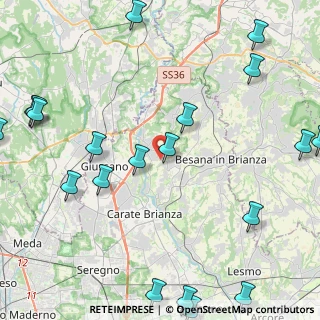Mappa Via Col del Frejus, 20836 Briosco MB, Italia (6.2295)