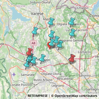 Mappa Via Adige, 21050 Lonate Ceppino VA, Italia (6.88688)
