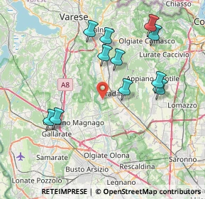 Mappa Via Adige, 21050 Lonate Ceppino VA, Italia (7.76091)