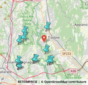Mappa Via Adige, 21050 Lonate Ceppino VA, Italia (4.3675)