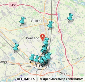 Mappa Piazza Luigi Cadorna, 31020 Villorba TV, Italia (3.879)