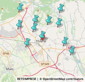 Mappa Via Giacomo Pedrazza, 36016 Thiene VI, Italia (3.91818)