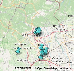 Mappa Via Giacomo Pedrazza, 36016 Thiene VI, Italia (11.3575)