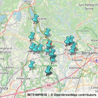 Mappa Via C. O. Morlani, 24030 Carvico BG, Italia (6.3045)