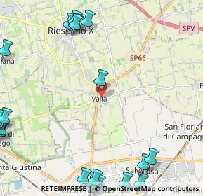 Mappa Piazza Caduti, 31039 Vallà TV, Italia (3.3535)