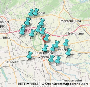 Mappa Piazza Caduti, 31039 Vallà TV, Italia (6.395)