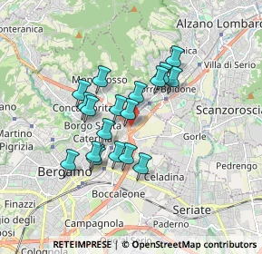 Mappa Via Agostino De Pretis, 24124 Bergamo BG, Italia (1.35167)