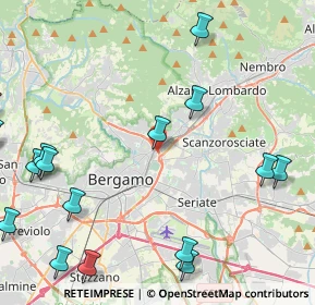 Mappa Via Don Giuseppe Ronchetti, 24124 Bergamo BG, Italia (6.18941)