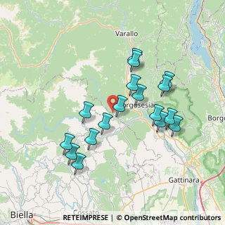 Mappa Via per Crevacuore, 13010 Postua VC, Italia (6.89118)