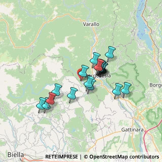 Mappa Via per Crevacuore, 13010 Postua VC, Italia (5.326)