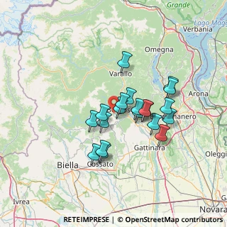 Mappa Via per Crevacuore, 13010 Postua VC, Italia (10.882)