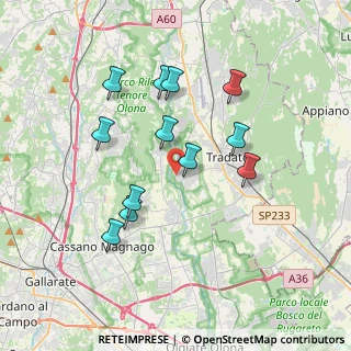 Mappa Via A. Vespucci, 21050 Lonate Ceppino VA, Italia (3.37)