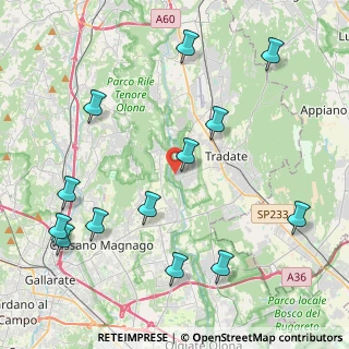 Mappa Via A. Vespucci, 21050 Lonate Ceppino VA, Italia (5.03923)