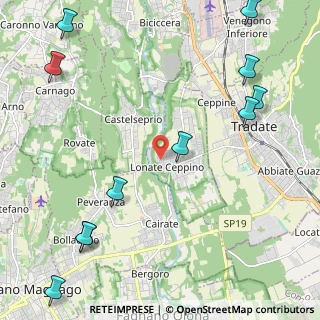 Mappa Via A. Vespucci, 21050 Lonate Ceppino VA, Italia (3.05909)