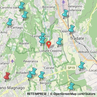 Mappa Via A. Vespucci, 21050 Lonate Ceppino VA, Italia (2.90857)