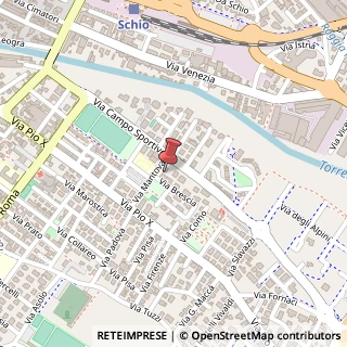 Mappa Via Brescia, 1 B, 36015 Schio, Vicenza (Veneto)