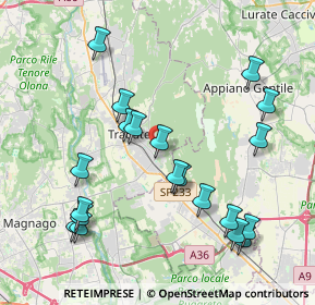 Mappa P.za Adriano Centenari, 21049 Tradate VA, Italia (4.3495)